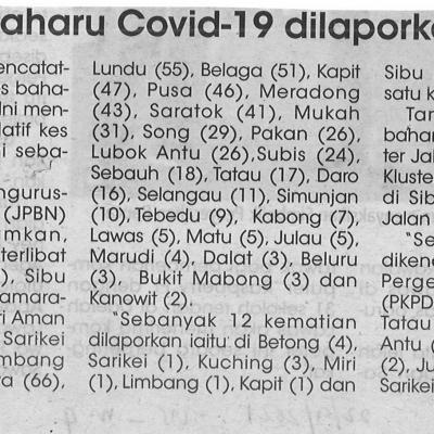22.09.2021 Utusan Sarawak Pg. 4 3724 Kes Baharu Covid 19 Dilaporkan Semalam