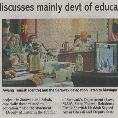 4.9.2022 Sunday Post Pg.1 Jkse Meeting Discusses Mainly Devt Of Education Facilities