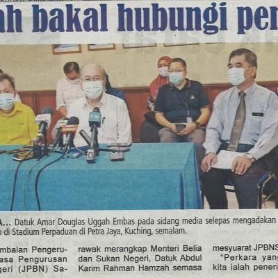 24.4.2021 Utusan Sarawak Pg.3 Pejabat Daerah Bakal Hubungi Penerima Vaksin