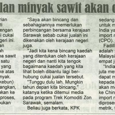 26 November 2023 Mingguan Sarawak Pg.2 Cukai Jualan Minyak Sawit Akan Dibincang