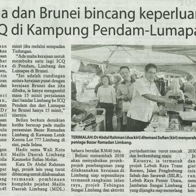 15 Mac 2024 Utusan Borneo Pg.5 Malaysia Dan Brunei Bincang Keperluan Bina Icq Di Kampuang Pendam Lumapas