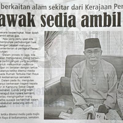14 April 2024 Mingguan Sarawak Pg4 Kuasa Kuasa Berkaitan Alam Sekitar Dari Kerajaan Persekutuan Sarawak Sedia Ambil Alih