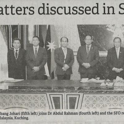 1 Hq Project Among Matters Discussed In Sfo Meeting With Cm The Borneo Post. Pg4