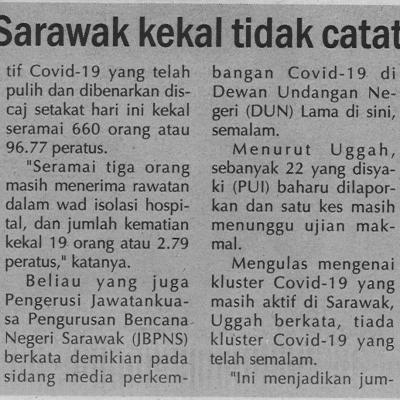 4 Covid 19 Sarawak Kekal Tidak Catat Kes Positif Utusan Sarawak. Pg6
